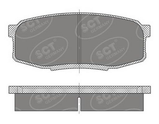 SCT GERMANY Piduriklotsi komplekt,ketaspidur SP 480 PR